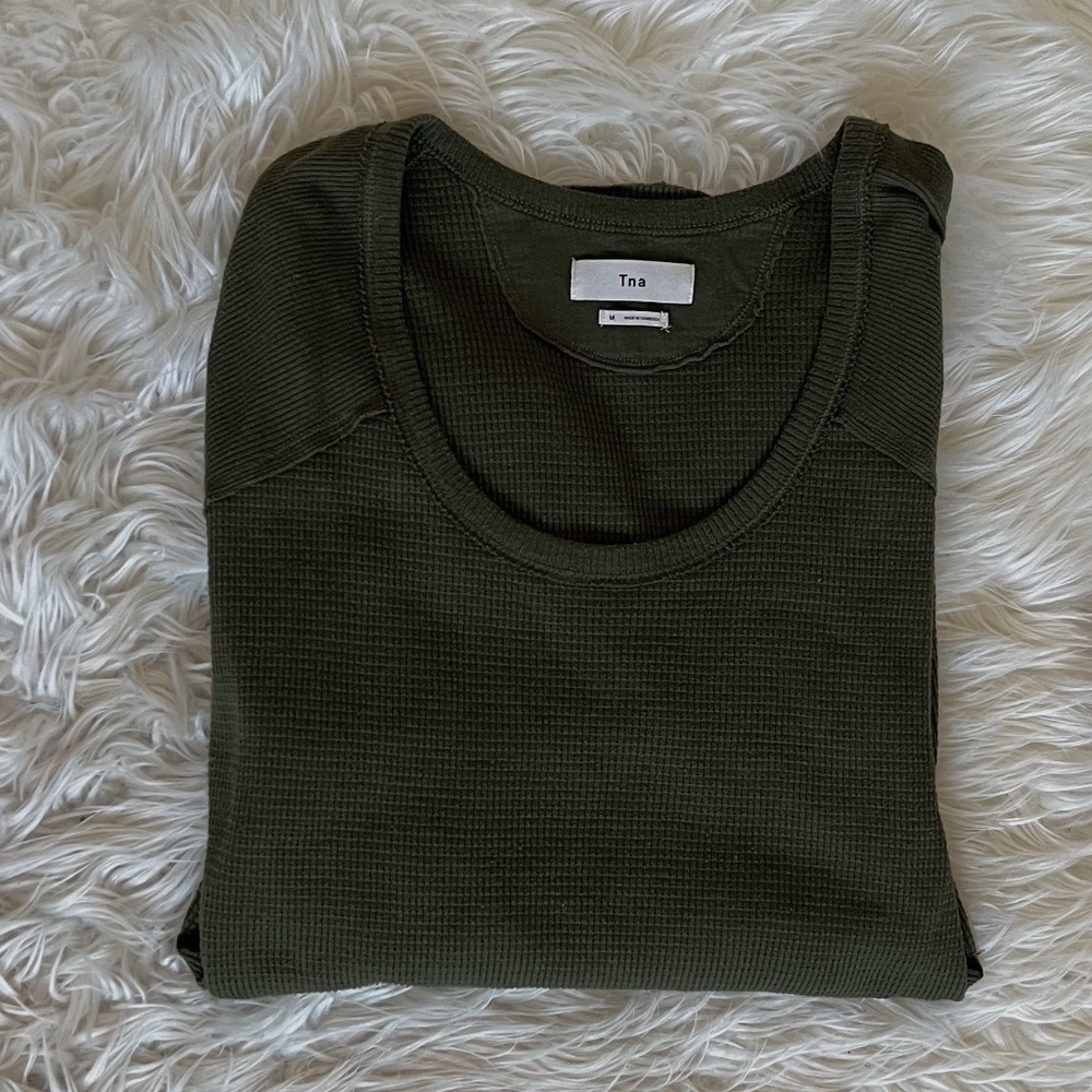 TNA Waffle Knit Crewneck